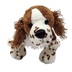 Ganz Webkinz Springer Spaniel Plush Dog HM170 Stuffed Animal Brown White 7"